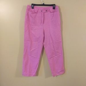 Talbot's cotton blend pink Capri pants sz 12 *U